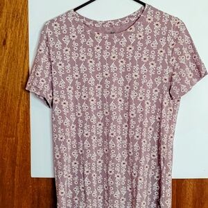 Dip Brand Taupe/Beige/Orange SS Womens Large Knit Shirt